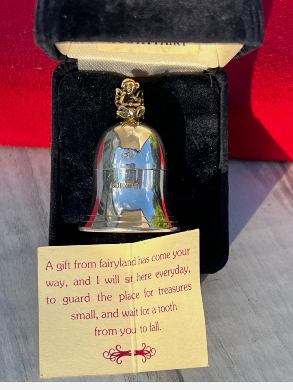 Vintage Silver (92.5%) Hallmarked Tooth Fairy Box